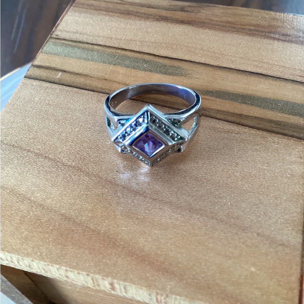 Amethyst Stone Ring - image 2